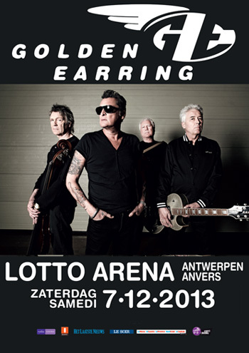 Golden Earring show ad December 13, 2013 Antwerpen - Lotto Arena